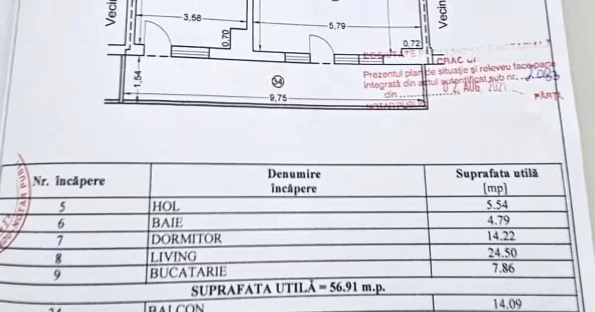 Apartament de vânzare cu 2 camere în Mamaia