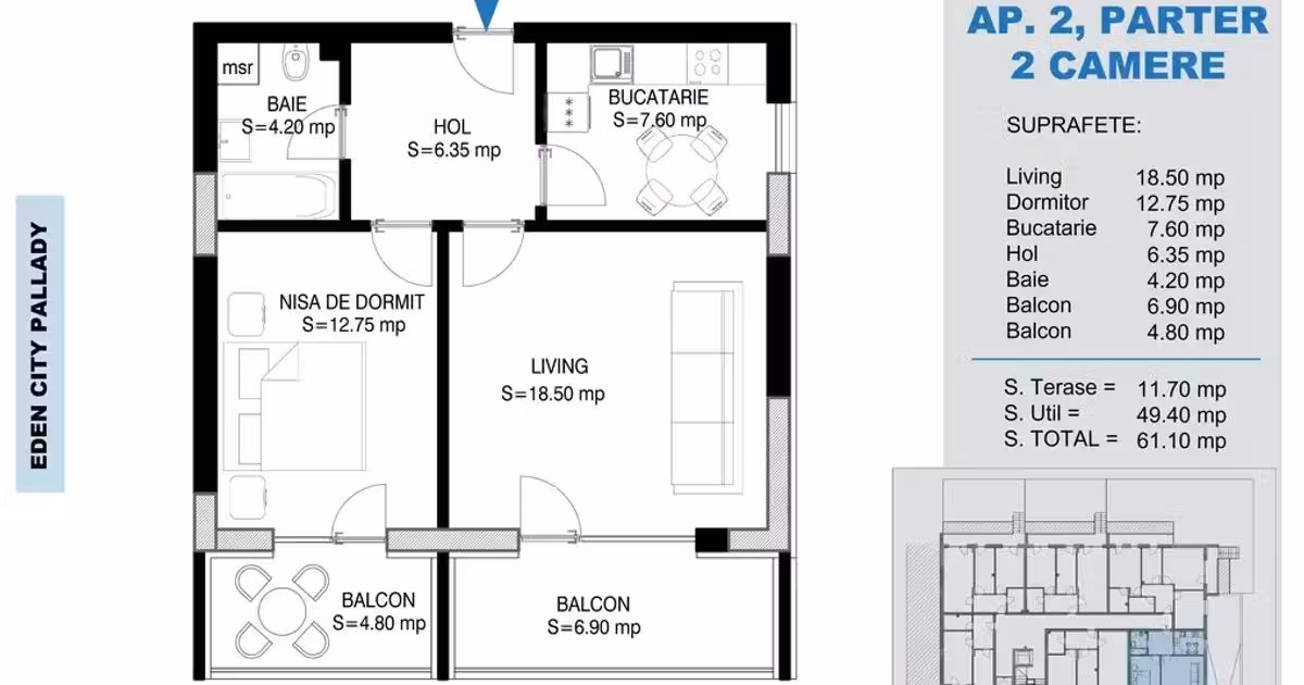 Apartament de vânzare cu 2 camere în zona Theodor Pallady, Sector 3