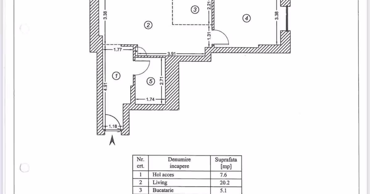 Apartament de vânzare cu 2 camere în zona Cotroceni, Sector 5