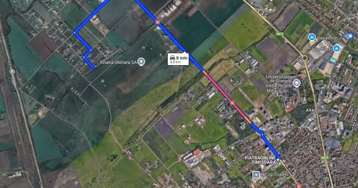 Teren Construcții extravilan de vânzare de 2878 mp, în zona Torontalului, Timișoara