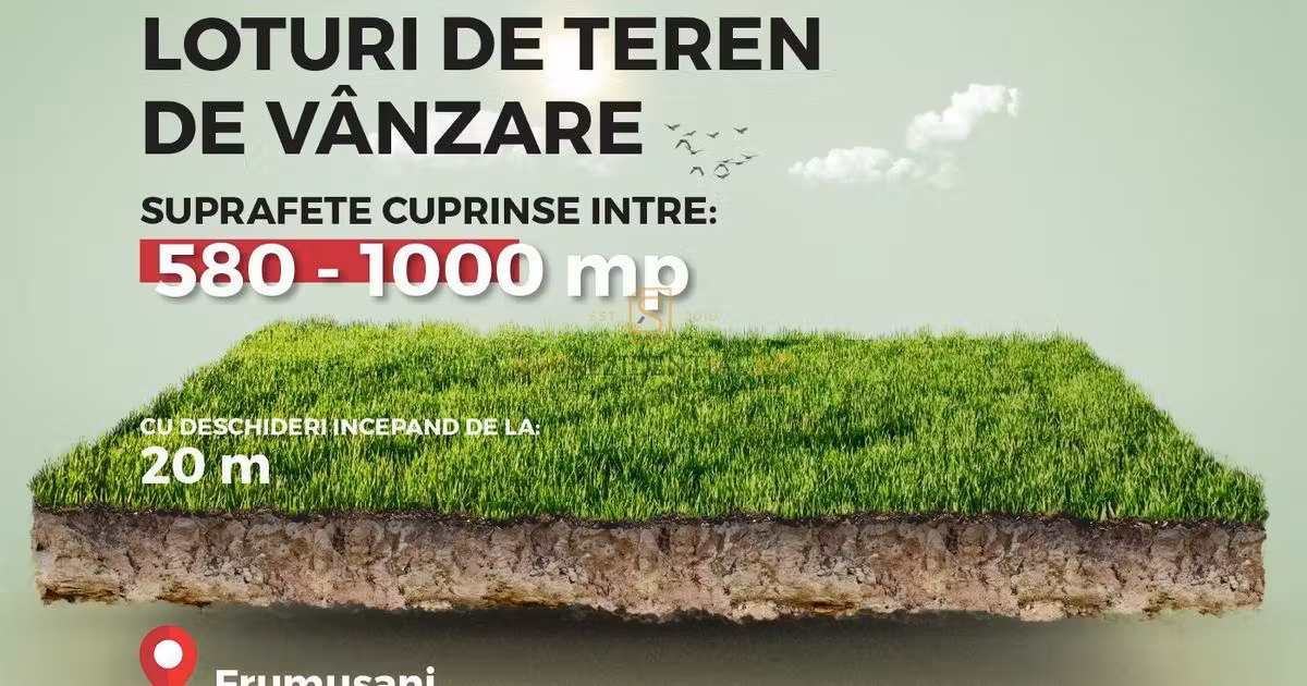 Teren Construcții intravilan de vânzare de 586 mp, în Popești-Leordeni