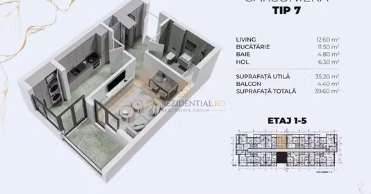 Garsonieră Central