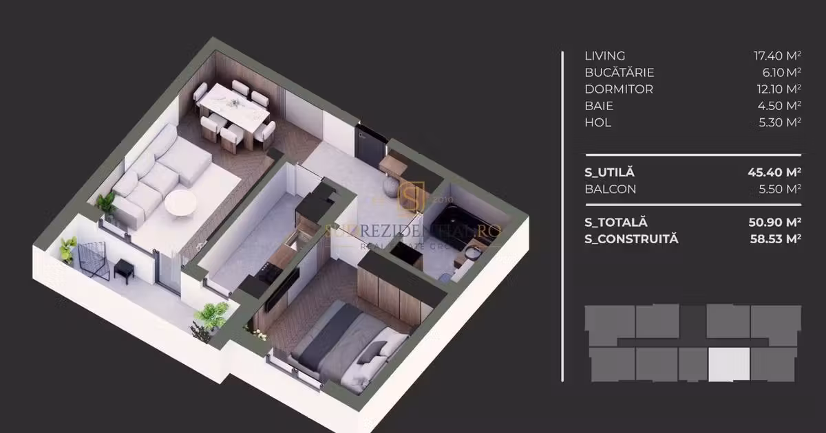 Apartament de vânzare cu 2 camere în zona Berceni, Sector 4