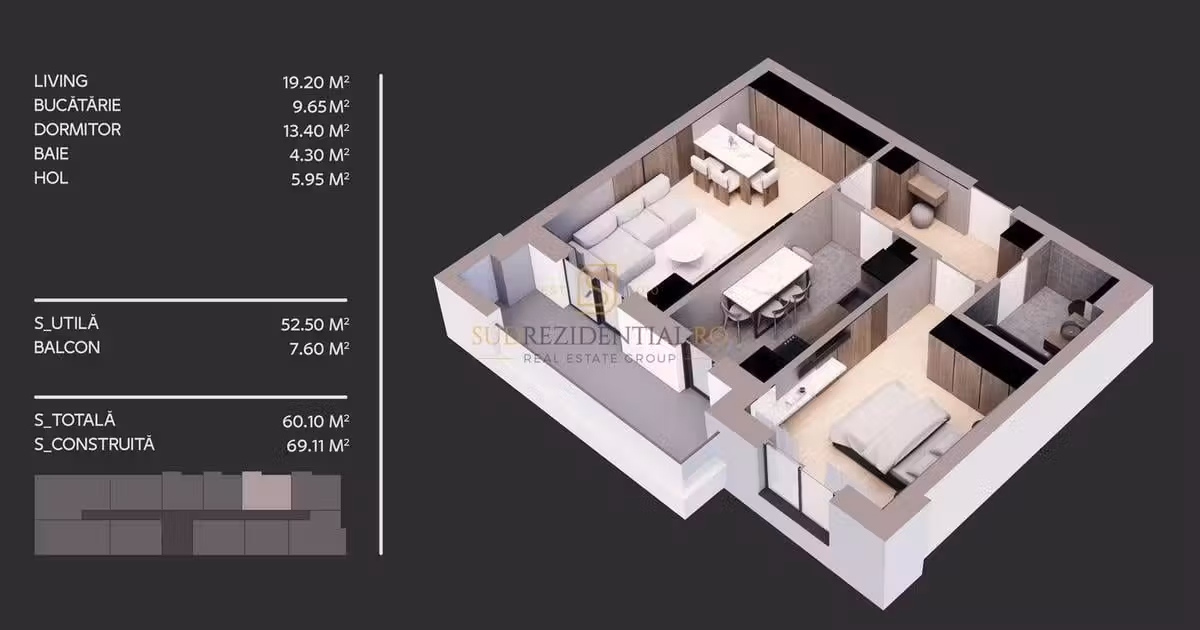 Apartament de vânzare cu 2 camere în zona Berceni, Sector 4