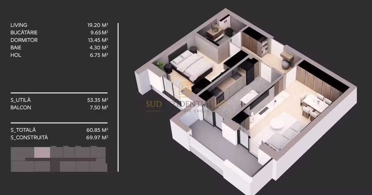 Apartament de vânzare cu 2 camere în zona Berceni, Sector 4