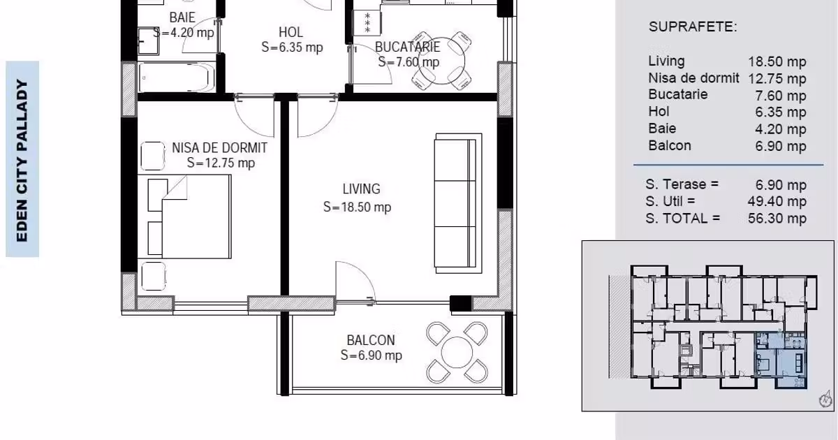 Apartament de vânzare cu 2 camere în zona Theodor Pallady, Sector 3