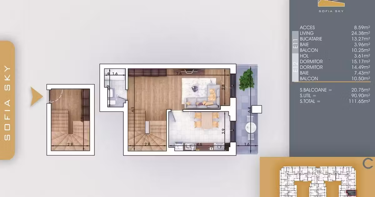 Apartament de vânzare cu 3 camere în zona Theodor Pallady, Sector 3