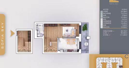 Apartament Titan
