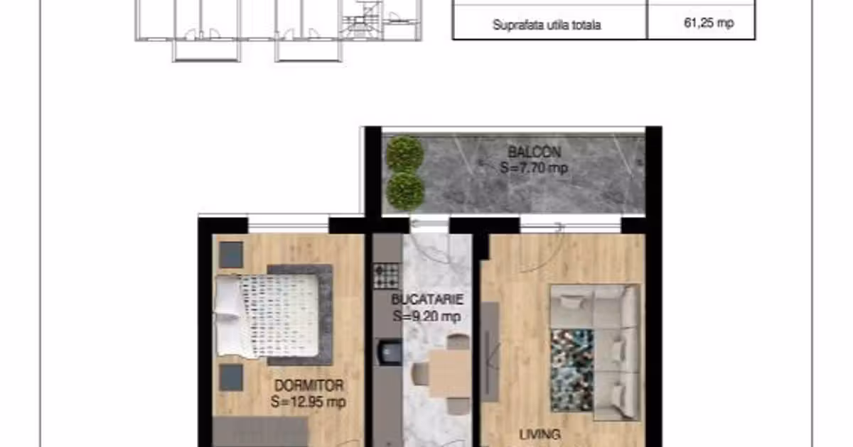 Apartament de vânzare cu 2 camere în zona Theodor Pallady, Sector 3