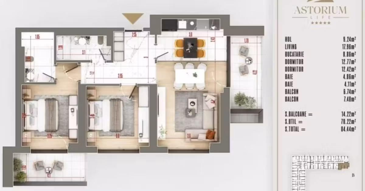 Apartament de vânzare cu 3 camere în zona Theodor Pallady, Sector 3