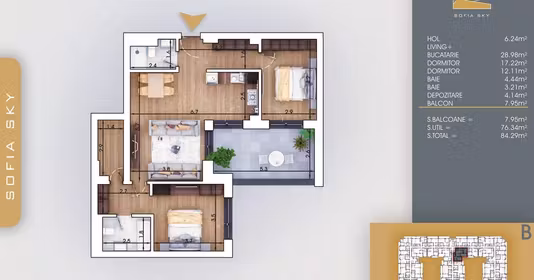 Apartament Titan