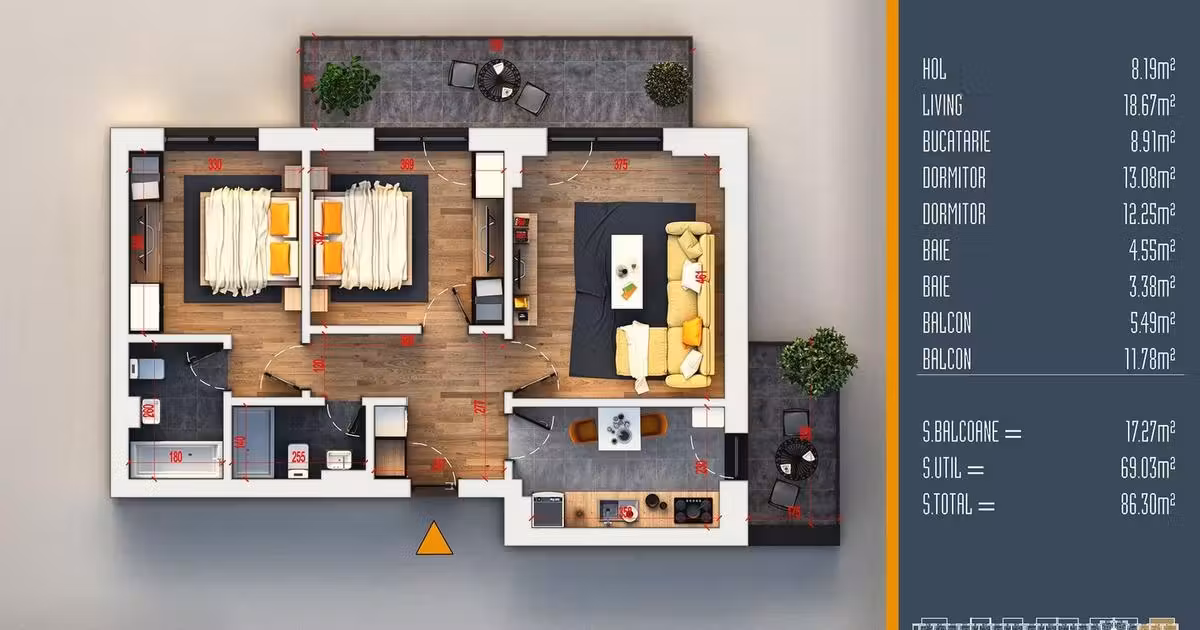 Apartament de vânzare cu 3 camere în zona Theodor Pallady, Sector 3