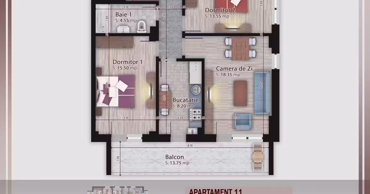 Apartament de vânzare cu 3 camere în zona Theodor Pallady, Sector 3