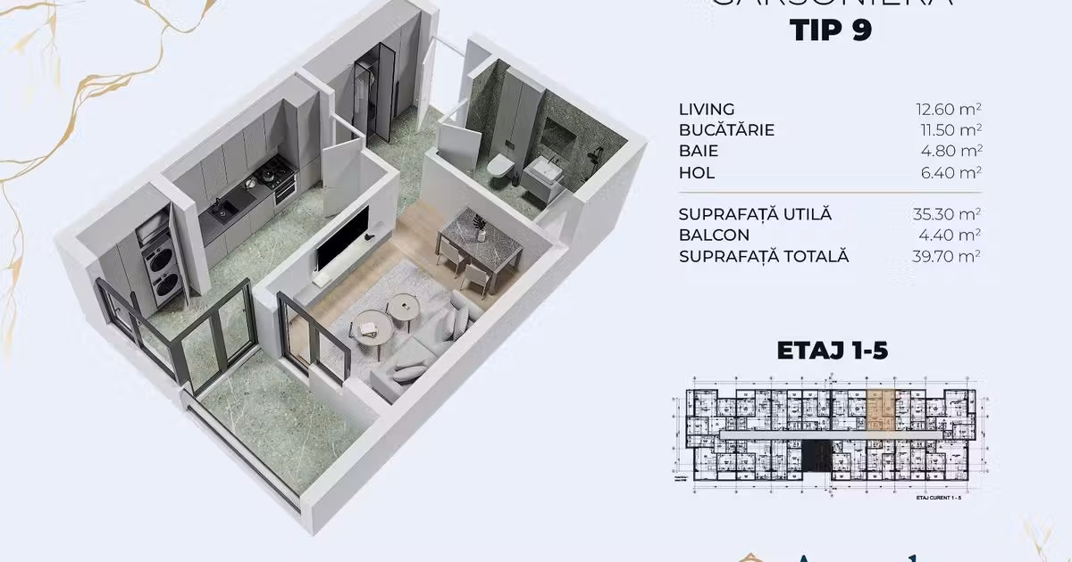Garsonieră de vânzare în zona Berceni, Sector 4
