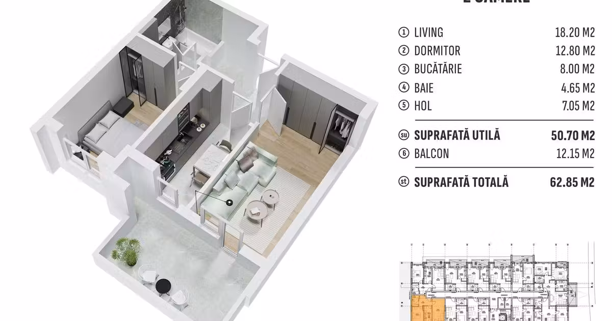 Apartament de vânzare cu 2 camere în zona Berceni, Sector 4
