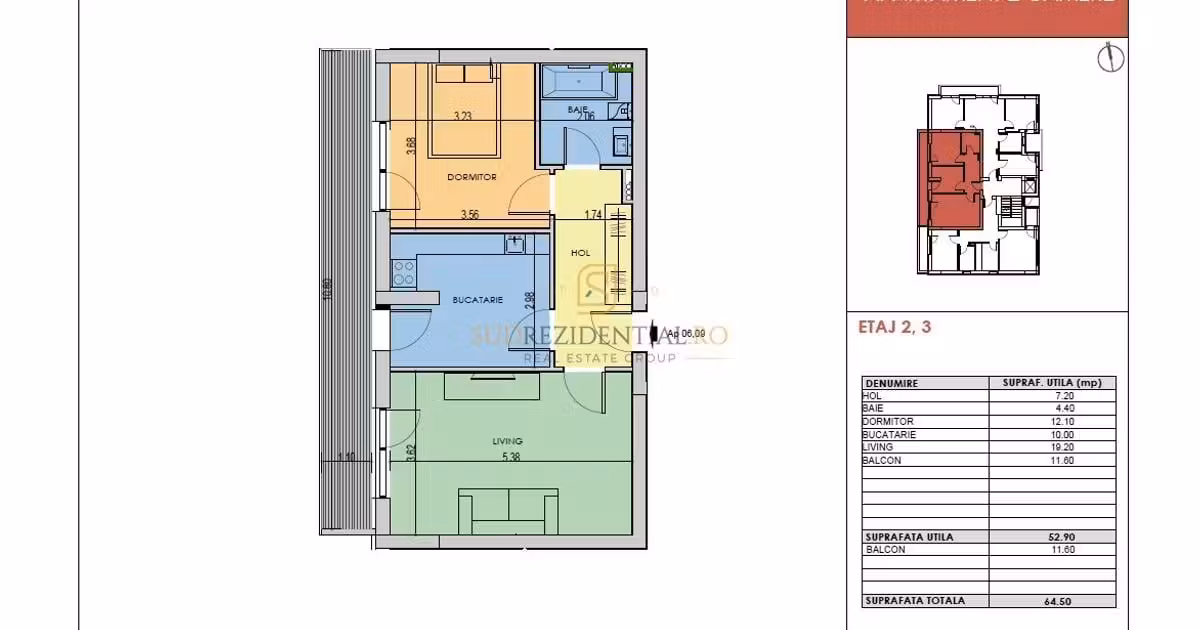 Apartament de vânzare cu 2 camere în zona Berceni, Sector 4