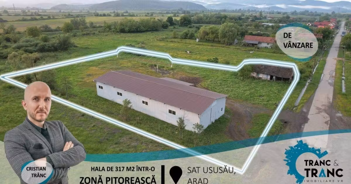 Spațiu industrial de vânzare de 317.00 mp, în Ususău