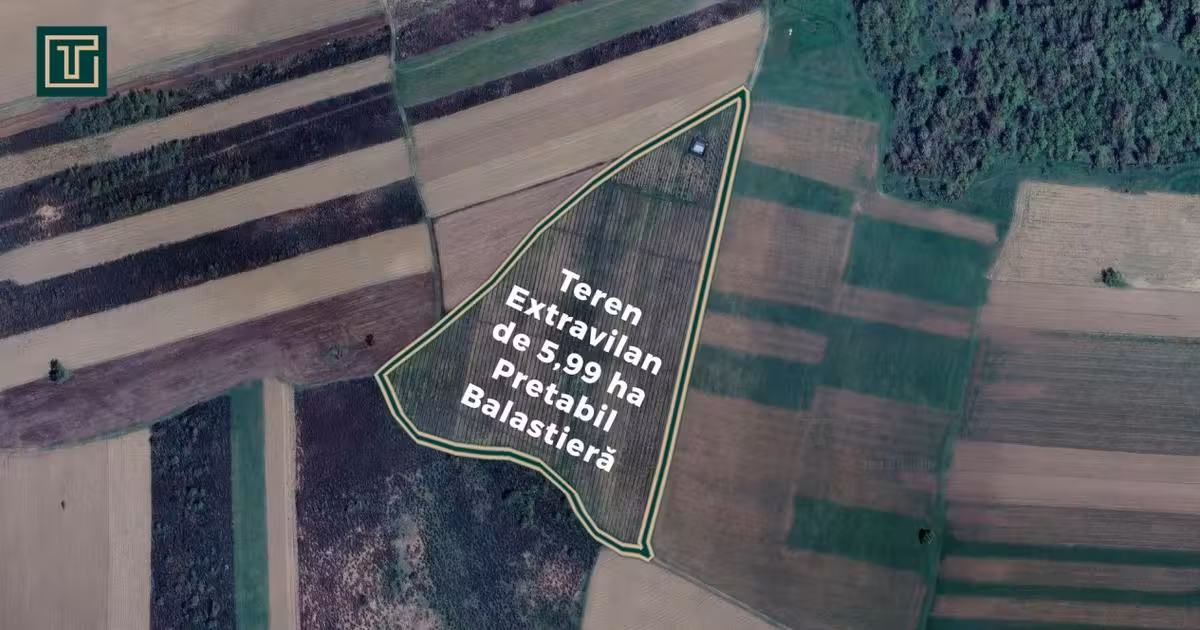 Teren extravilan de vânzare de 59900 mp, în Ususău