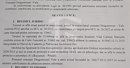 Teren Dragomirești-Deal