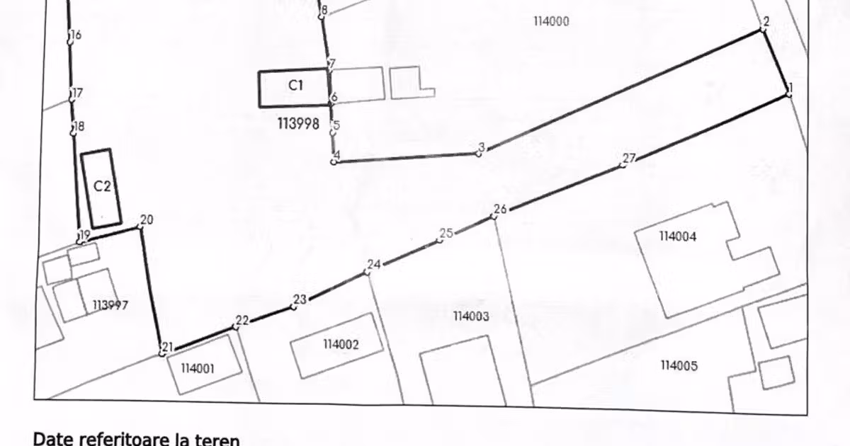 Teren Construcții intravilan de vânzare de 2562 mp, în 23 August