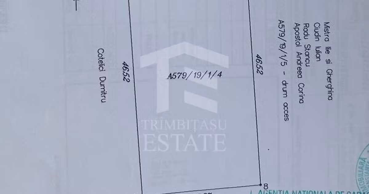Teren agricol intravilan de vânzare de 1064 mp, în Corbu