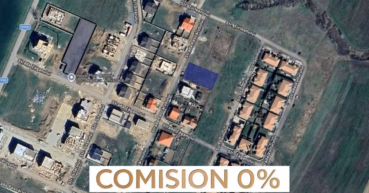 Teren Construcții intravilan de vânzare de 840 mp, în Moșnița Nouă