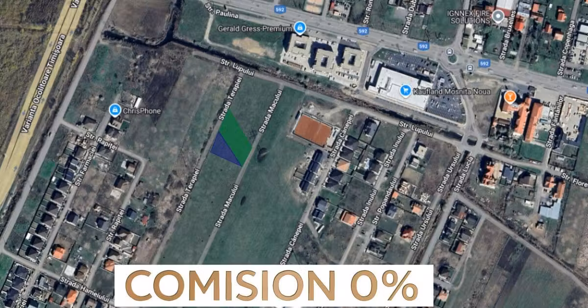 Teren Construcții intravilan de vânzare de 3044 mp, în Moșnița Nouă