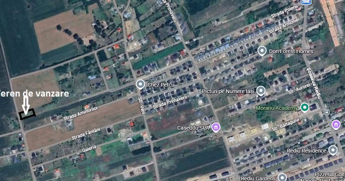 Teren Construcții intravilan de vânzare de 787 mp, în zona Central, Iași