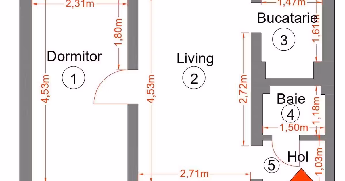 Apartament de vânzare cu 2 camere, mobilat în zona Țiglari, Sibiu