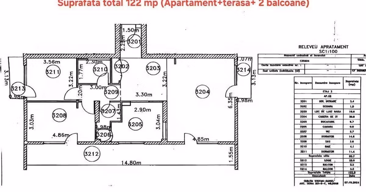 Apartament de vânzare cu 3 camere în zona Hipodrom 3, Sibiu