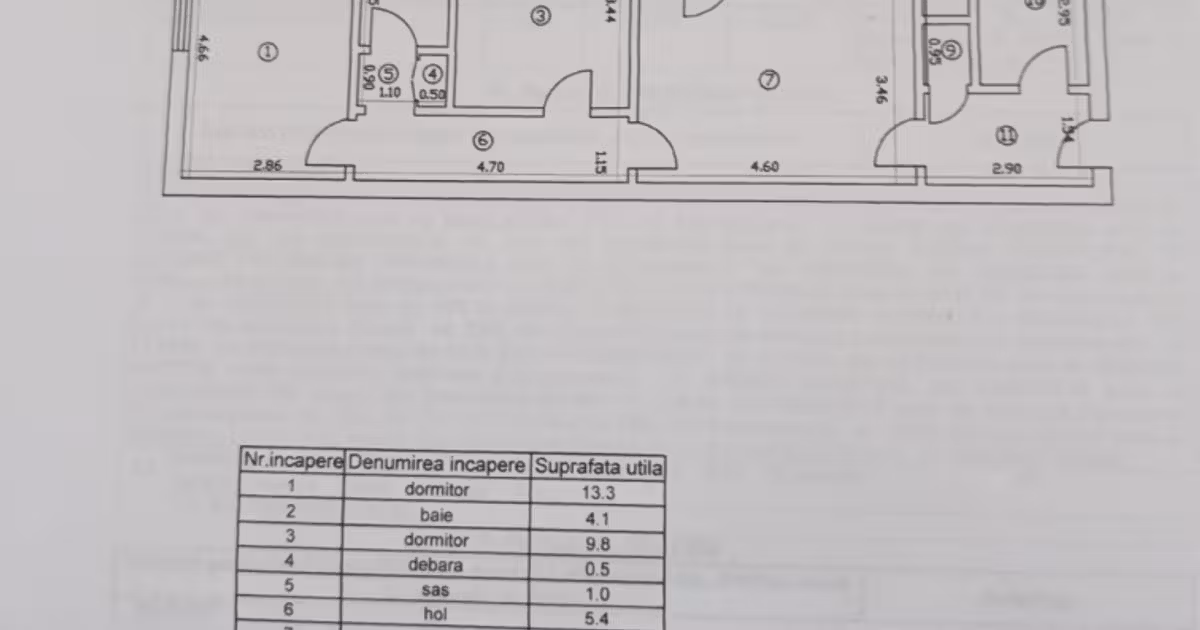 Apartament de vânzare cu 3 camere în zona Tătărași, Iași