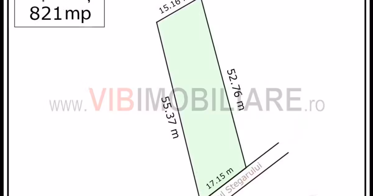 Teren intravilan de vânzare de 821 mp, în zona Băneasa, Sector 1