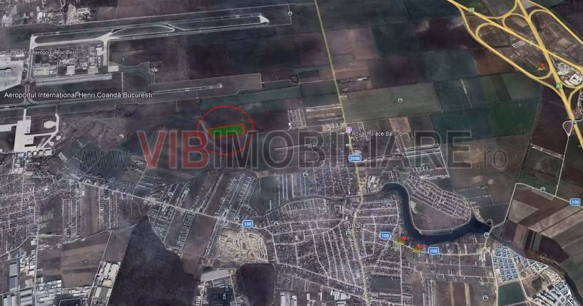 Teren intravilan de vânzare de 56219 mp, în Tunari