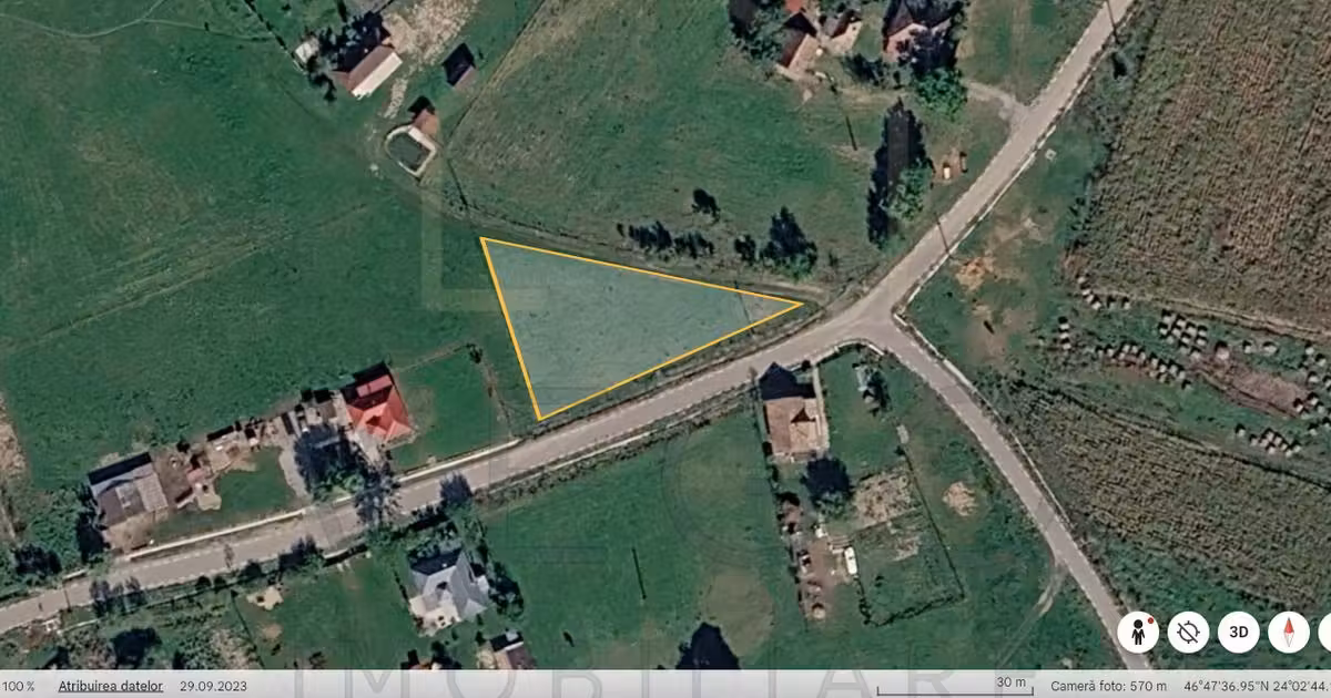 Teren Construcții intravilan de vânzare de 1340 mp, în Mociu