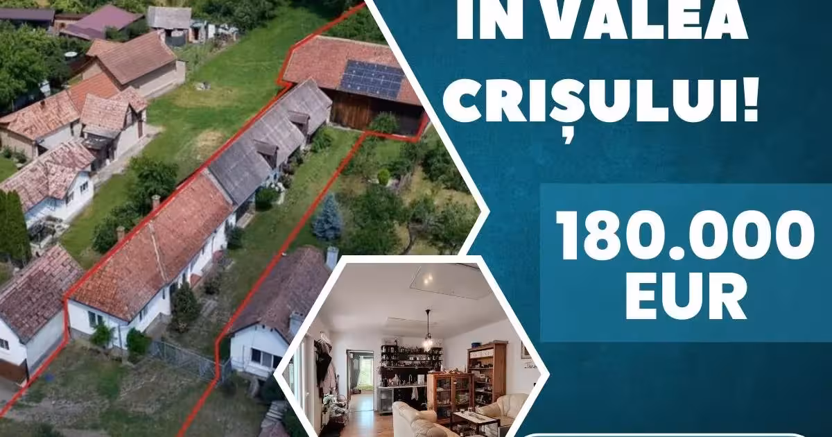 Casă de vânzare cu 3 camere în Valea Crișului