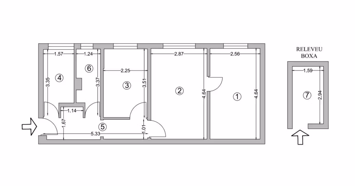 Apartament de vânzare cu 3 camere în zona Groapa, Constanța