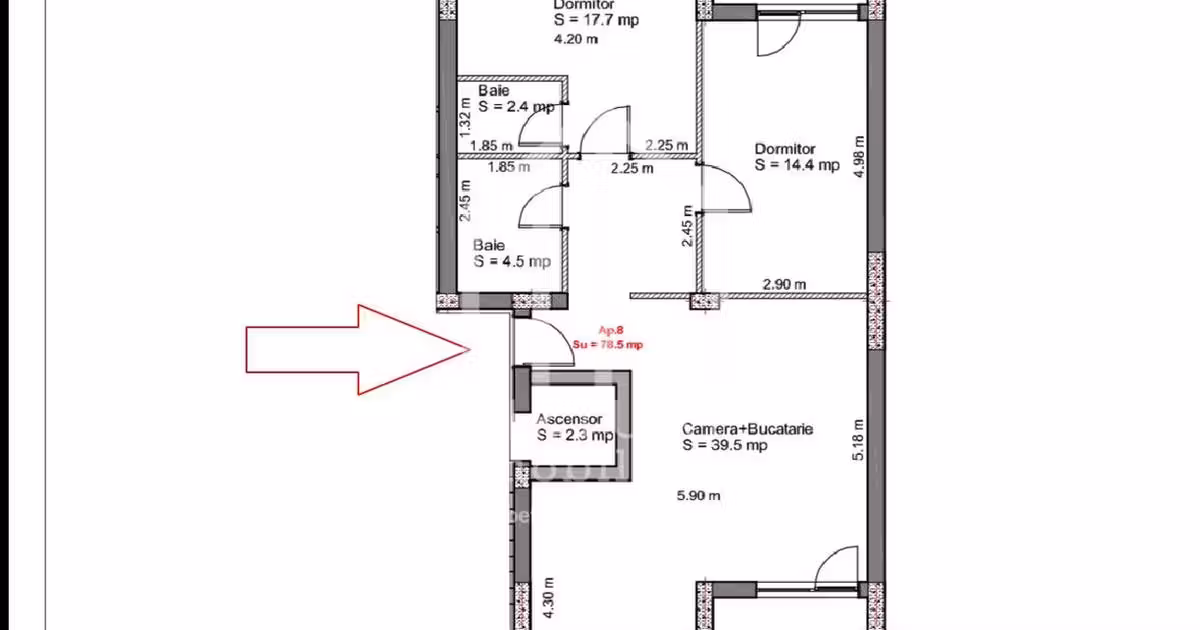 Apartament de vânzare cu 3 camere în zona Ștefan cel Mare, Sibiu