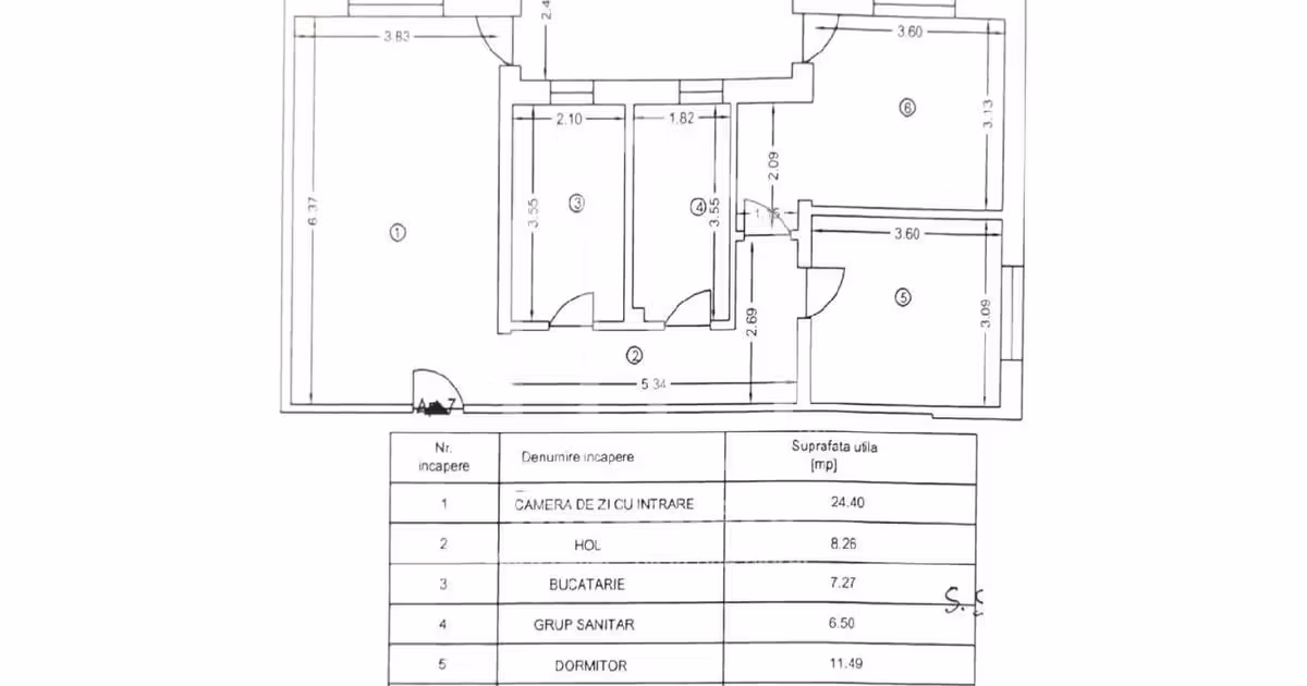 Apartament de vânzare cu 3 camere, mobilat în zona Arhitecților - Calea Cisnădiei, Sibiu