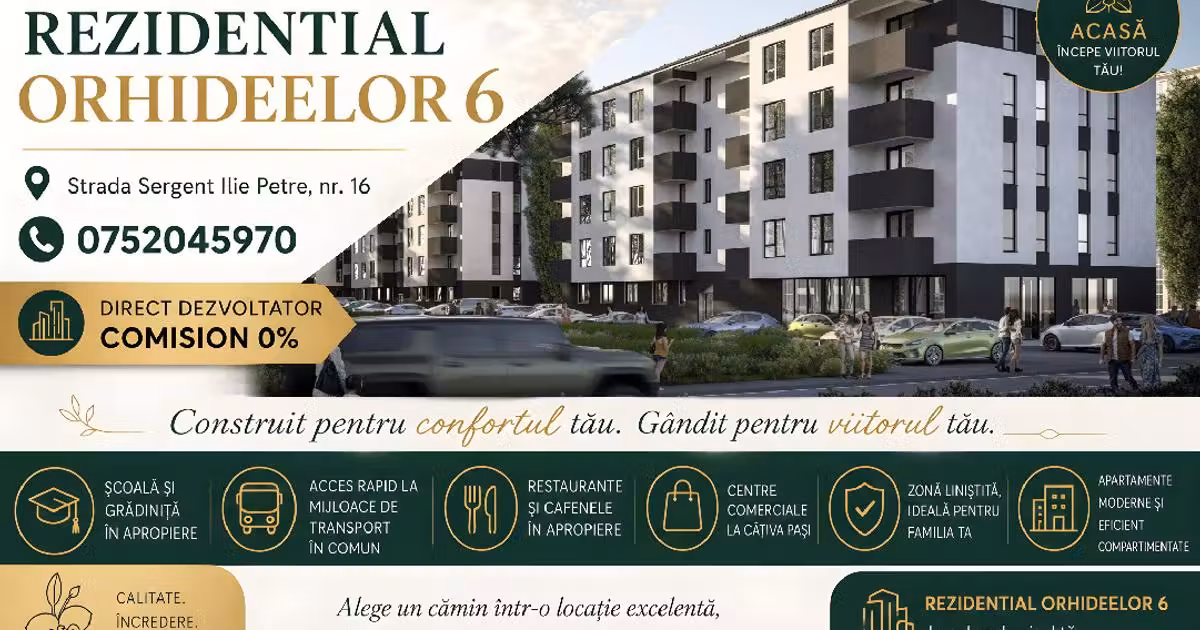 Apartament de vânzare cu 2 camere în zona Militari, Sector 6