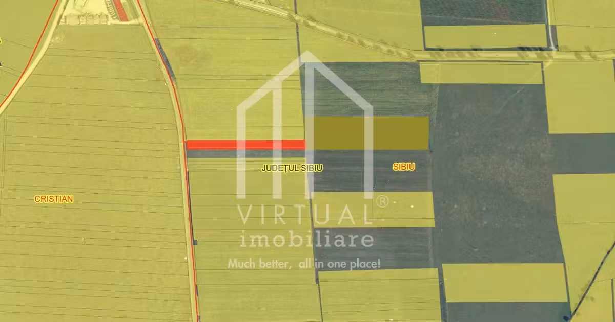 Teren agricol intravilan de vânzare de 2800 mp, în zona Industrial Vest, Sibiu