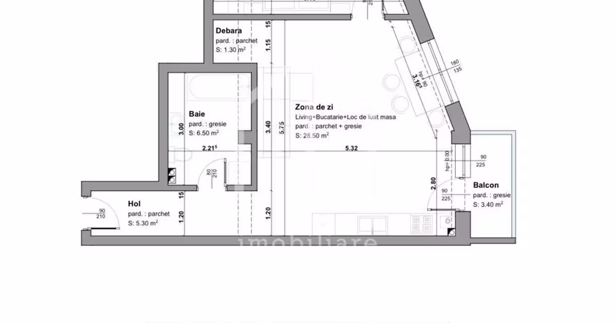 Apartament de vânzare cu 2 camere în Șelimbăr
