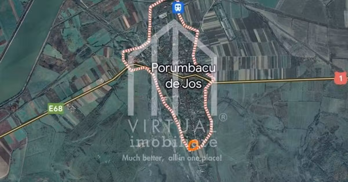 Teren agricol intravilan de vânzare de 1717 mp, în Porumbacu de Jos