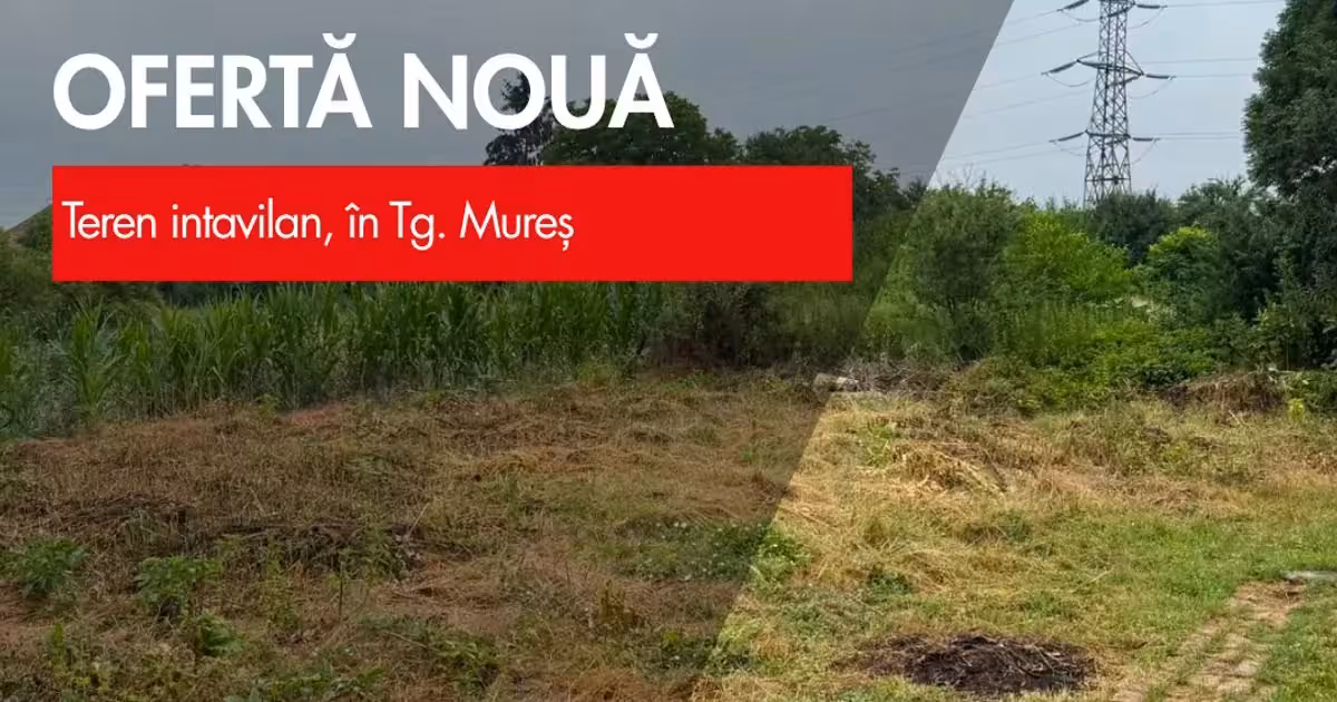Teren Construcții intravilan de vânzare de 2840 mp, în zona Mureșeni, Târgu Mureș