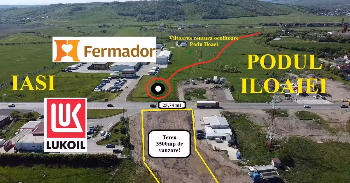 Teren Construcții intravilan de vânzare de 3500 mp, în Podu Iloaiei