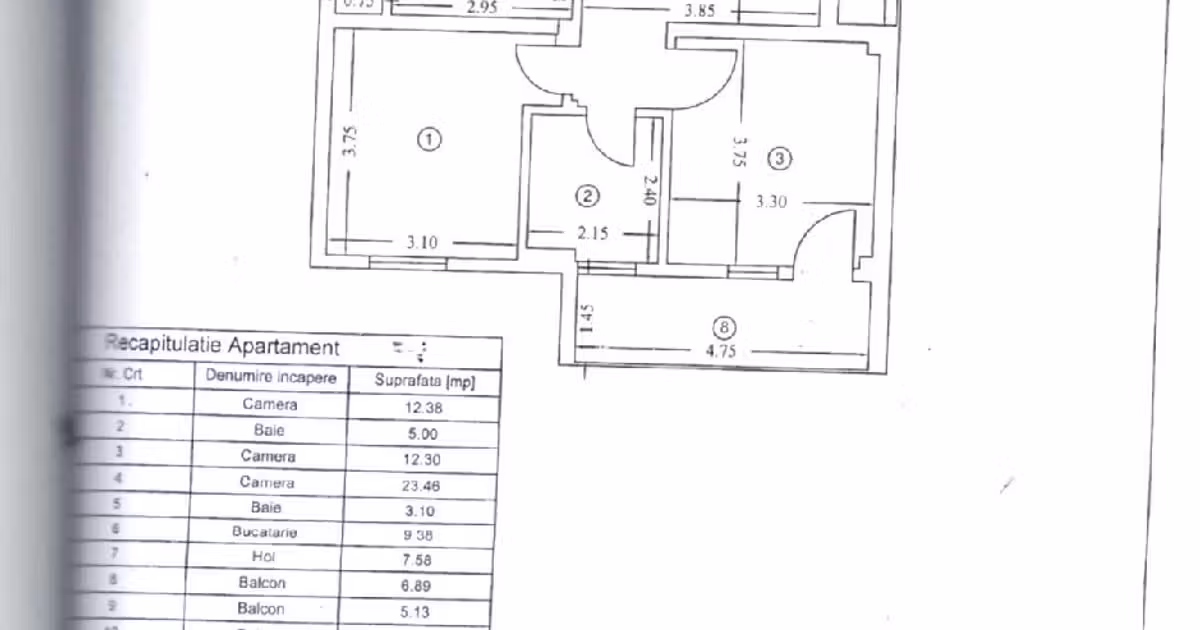 Apartament de vânzare cu 3 camere în zona Copou, Iași