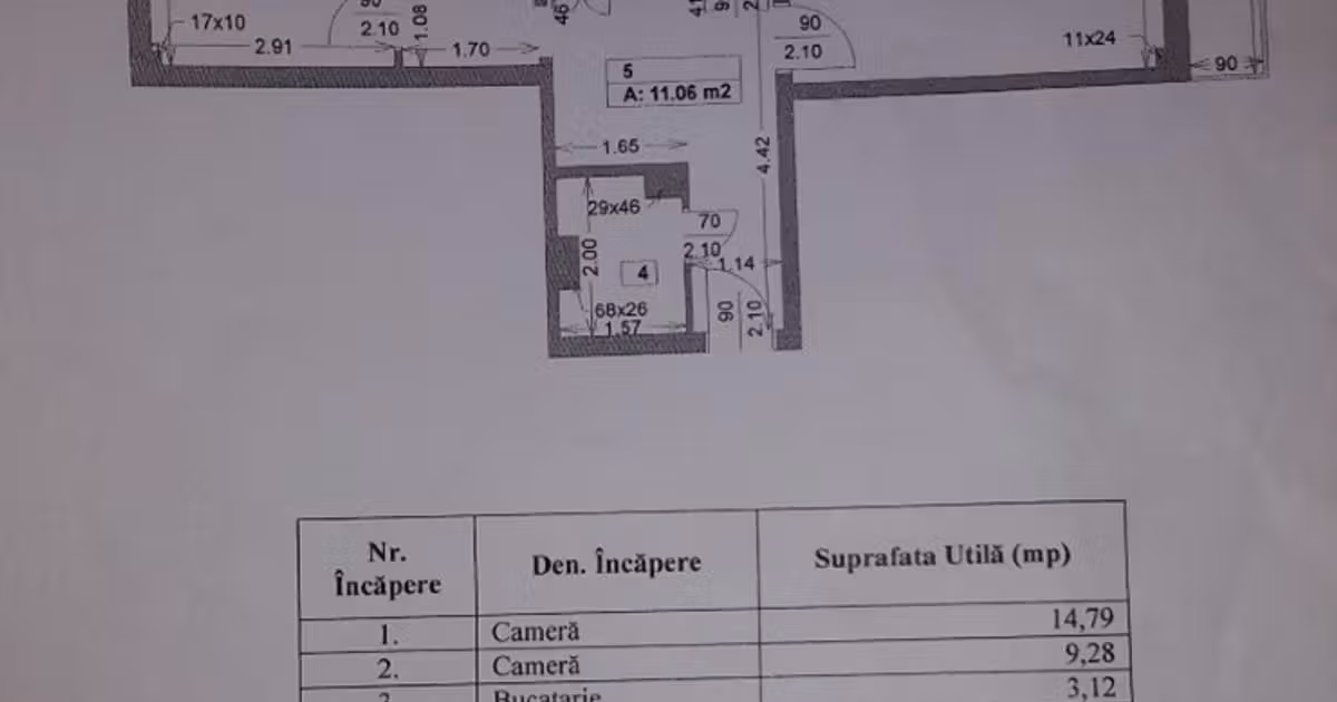Apartament de vânzare cu 2 camere în zona Titan, Sector 3