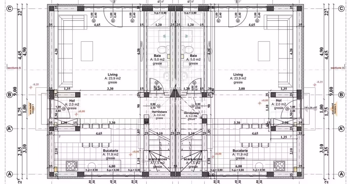 Duplex de vânzare cu 4 camere în zona Sud-Vest, Sibiu