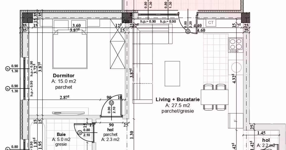 Apartament de vânzare cu 3 camere în zona Arhitecților - Calea Cisnădiei, Sibiu