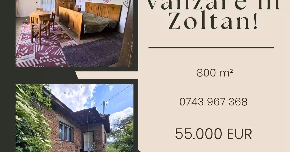 Casă individuală de vânzare cu 2 camere în Zoltan
