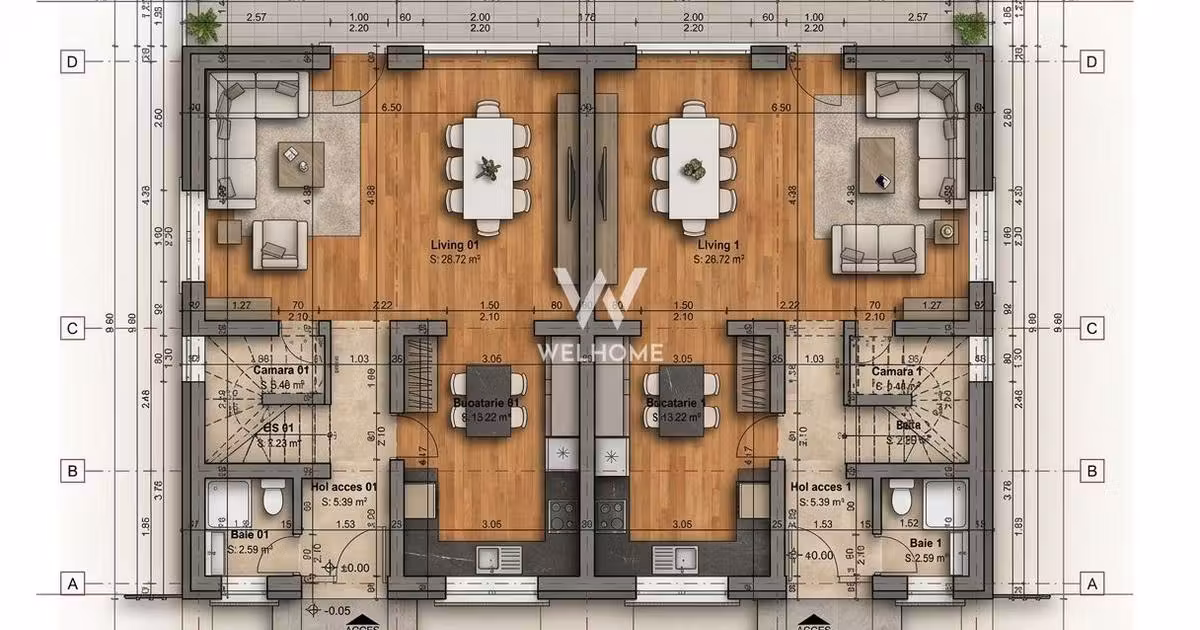 Duplex de vânzare cu 4 camere în Șura Mică